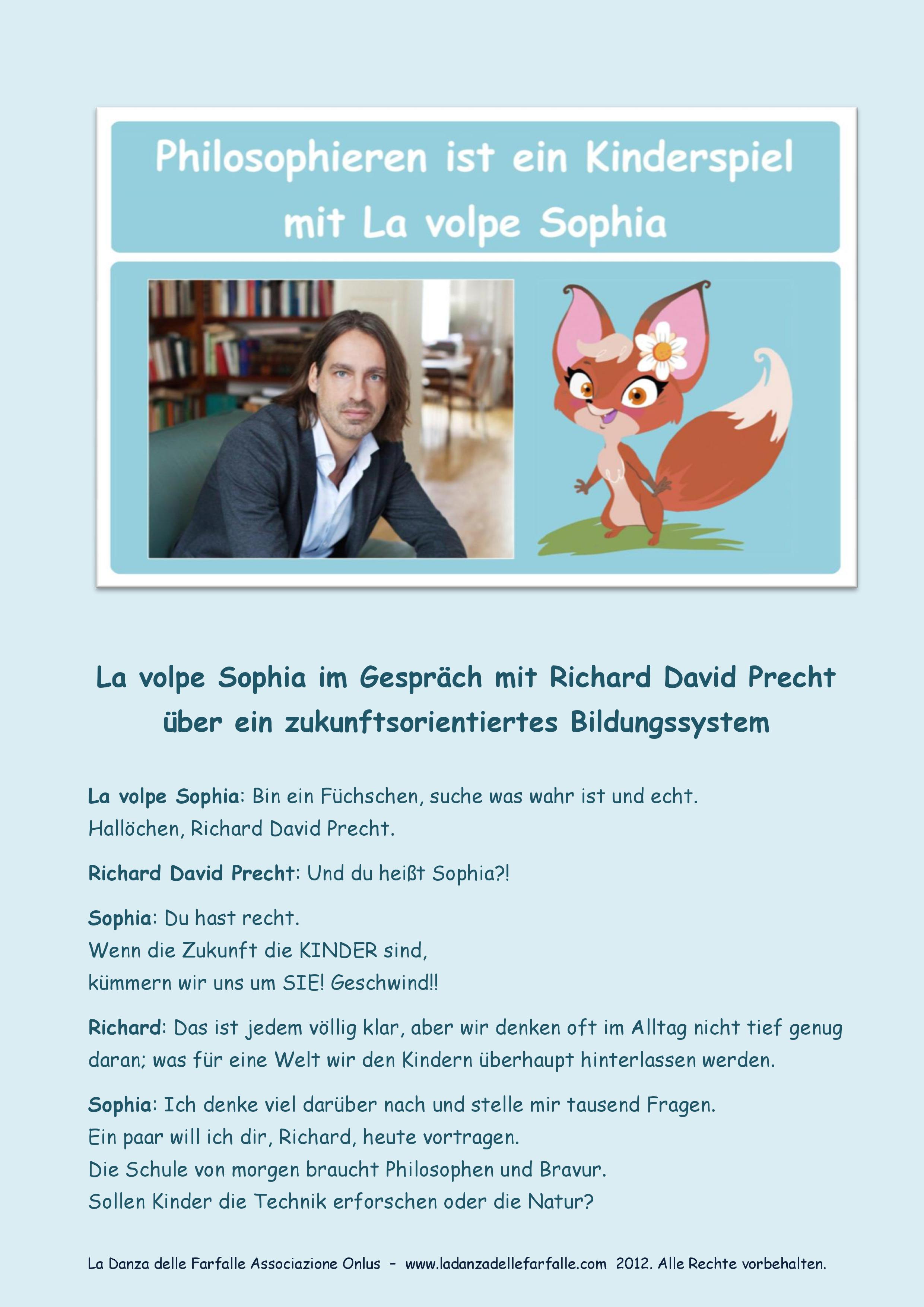La volpe Sophia im Gespräch mit Richard David Precht über ein zukunftsorientiertes Bildungssystem PhilCologne Köln im Juni 2017 1