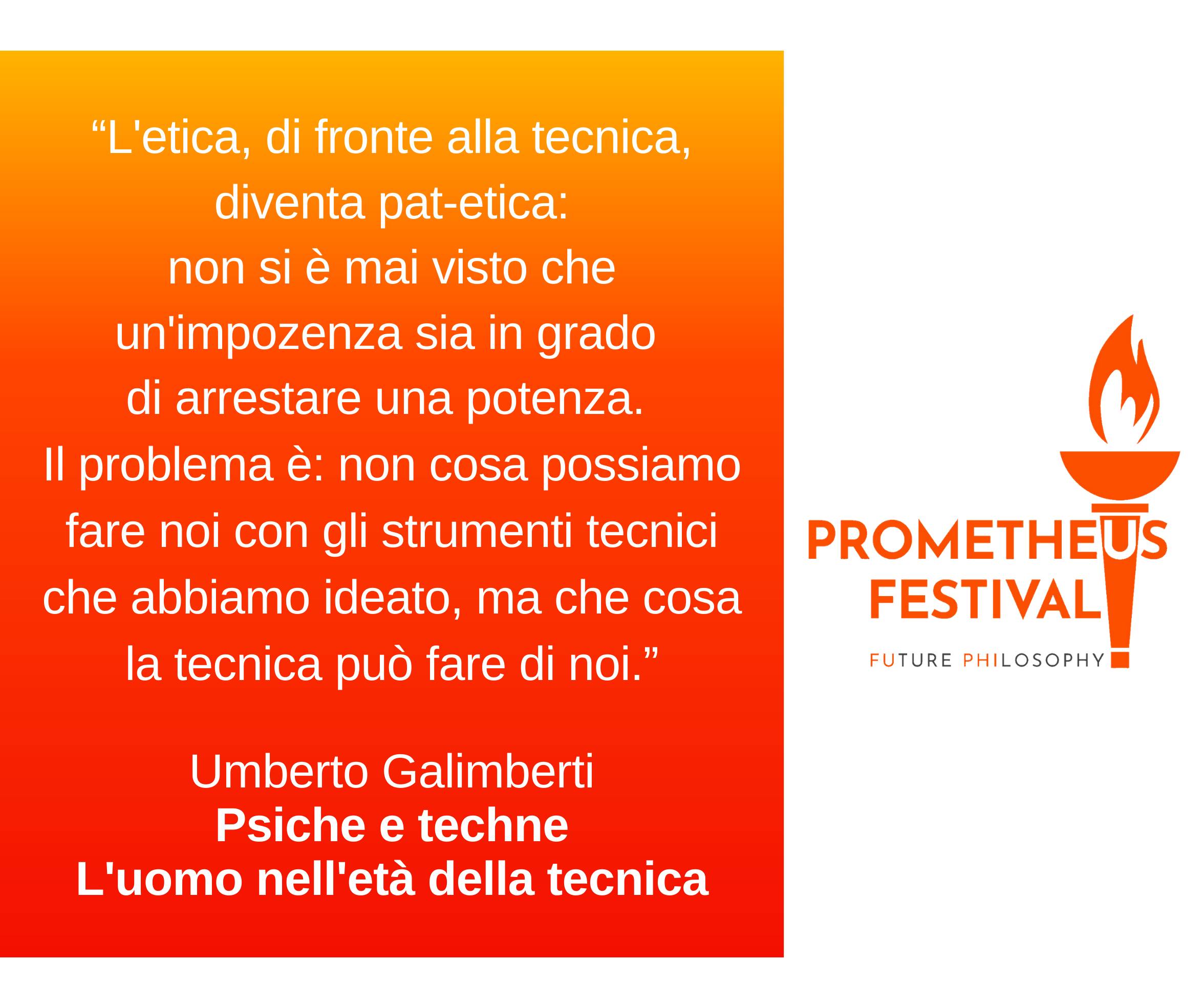 Umberto Galimberti Prometheus Festival