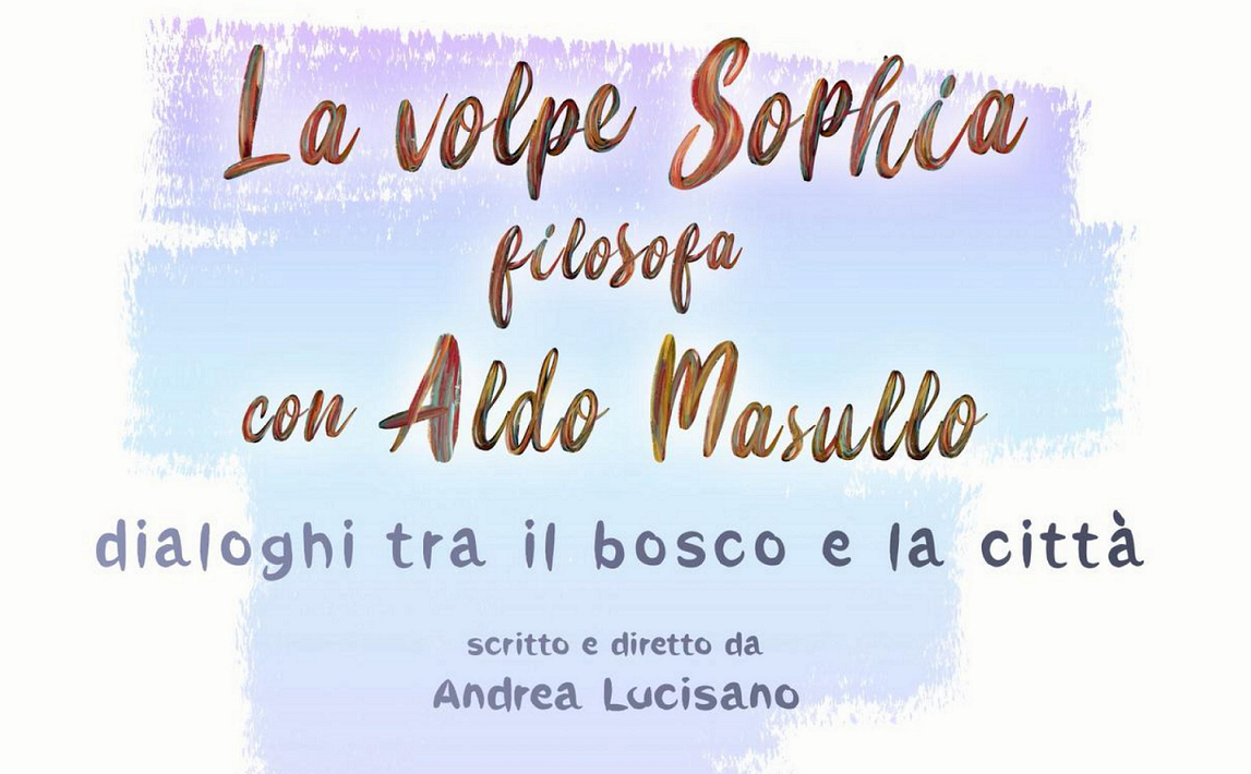 titolo La volpe Sophia filosofa con Aldo Masullo sito